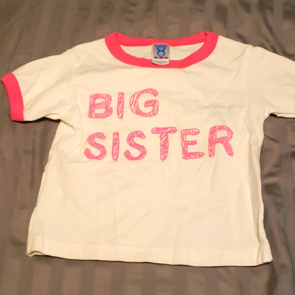 Big sister toddler tee